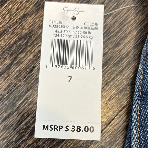 NWT Juniors Denim Mini Skirt by Jessica Simpson (size 7) - Picture 6 of 6